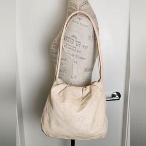 Vintage Light Leather Shoulder Purse